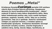 K. Donelaitis ir jo poema „Metai“ 4 puslapis