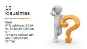 Klausimynas iš ATR vidaus ir užsienio politikos 12 puslapis