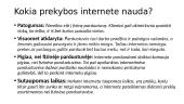 Prekyba internete (skaidrės) 5 puslapis