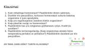 Skaidrės. Homeostazė 8 puslapis
