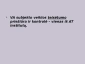 VA subjektų veiklos neteisminė kontrolė 1 puslapis