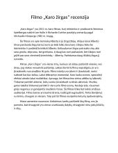 Filmo „Karo žirgas“ recenzija