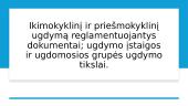 Ikimokyklinį ir priešmokyklinį ugdymą reglamentuojantys dokumentai