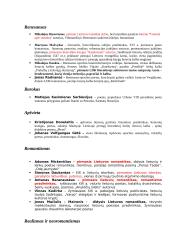 Trumpi rašytojų pristatymai pagal alikotarpius