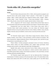Verslo etika: "Panevėžio energetika" 12 puslapis
