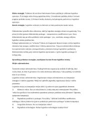 Verslo logistikos įtaka įmonės konkurencingumui 6 puslapis