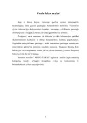 Verslo planas: interneto bei kompiuterinių žaidimų paslaugos IĮ "Mano takas" 4 puslapis