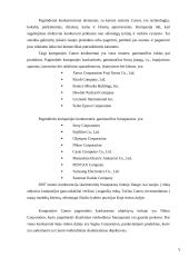 Verslo rizika ir jos mažinimo galimybės: skaitmeninės įrangos kūrimas "Canon Inc." 5 puslapis