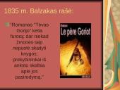 Rašytojo pristatymas. Balzakas 12 puslapis