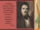 Rašytojo pristatymas. Balzakas 8 puslapis