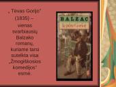 Rašytojo pristatymas. Balzakas 9 puslapis