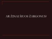 Pristatymas apie žargonus 3 puslapis