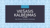 Viešasis kalbėjimas