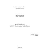 VII-VIII klasės trumpas fizikos žinynas