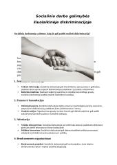 Diskriminacija šiuolaikinėje visuomenėje: priežastys, formos ir socialinio darbo galimybės 8 puslapis