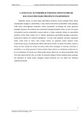 Lengvųjų automobilių padangų pardavimo, montavimo baro organizacinis projektas 3 puslapis