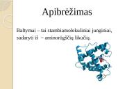 Baltymų sudėtis, gavimas, skirstymas, struktūros ir funkcijos 3 puslapis