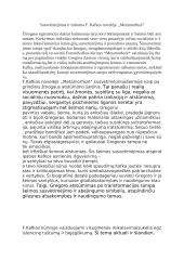 Susvetimėjimas ir tuštuma F. Kafkos novelėje ,,Metamorfozė”