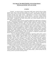 Patarlių ir priežodžių panaudojimas pedagogikoje