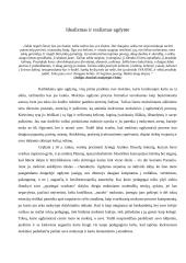 Idealizmas ir realizmas ugdyme