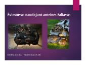 Šviestuvas naudojant antrines žaliavas