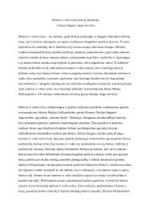 Motinos ir vaiko ryšys lietuvių literatūroje  ( Šatrijos Ragana, Jurgis Savickis)