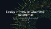 Saulės ir mėnulio užtemimai užtemimai