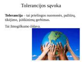 Tolerancija (skaidrės) 3 puslapis