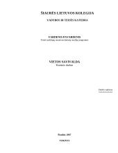 Vietos savivalda kursinis darbas 1 puslapis