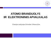 Atomo branduolys ir elektroninis apvalkalas