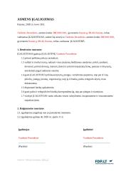 Asmens įgaliojimo forma