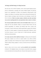 Advantages and disadvantages of working from home