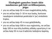 Ekologinio žemės ūkio taisyklės ir sertifikavimas  9 puslapis