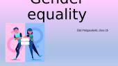 Gender equality (anglų kalbos pristatymas)