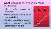 Gender equality (anglų kalbos pristatymas) 5 puslapis