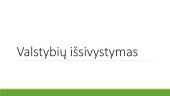 Valstybių išsivystymas