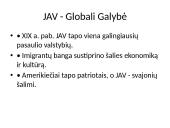 JAV kelias į pasaulio galybę (skaidrės) 9 puslapis