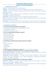 Politinė geografija. Egzamino klausimai