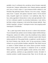 ,,Tragedija mus daro išmintingesnius ir žmoniškesnius" Pritarkite šiam literatūrologės P. Česnulevičiūtės teiginiui  arba jį paneikite, remiantis Sofoklio ,,Antigone” 2 puslapis