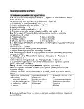 Ilgalaikis namų darbas. Litosferos plokštės ir ugnikalniai