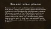 Renesanso estetikos bruožai (skaidrės) 16 puslapis