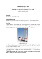 Taikomosios fizikos laboratorinių darbų ataskaitos