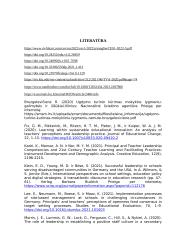 Mokslinės literatūros apžvalga tema „Mokyklos vadovo lyderystės ypatumai“ 9 puslapis