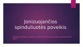Jonizuojančios spinduliuotės poveikis
