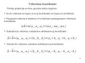 Vektorių algebros elementai. Vektorių veiksmai 13 puslapis