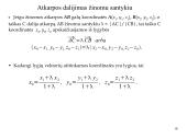 Vektorių algebros elementai. Vektorių veiksmai 18 puslapis