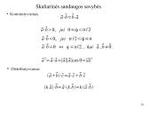 Vektorių algebros elementai. Vektorių veiksmai 20 puslapis
