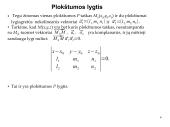 Analizinės geometrijos elementai. Plokštumos ir tiesės erdvėje 4 puslapis