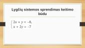 Lygčių sistemos, sprendimo būdai 11 puslapis