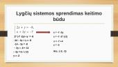 Lygčių sistemos, sprendimo būdai 12 puslapis
